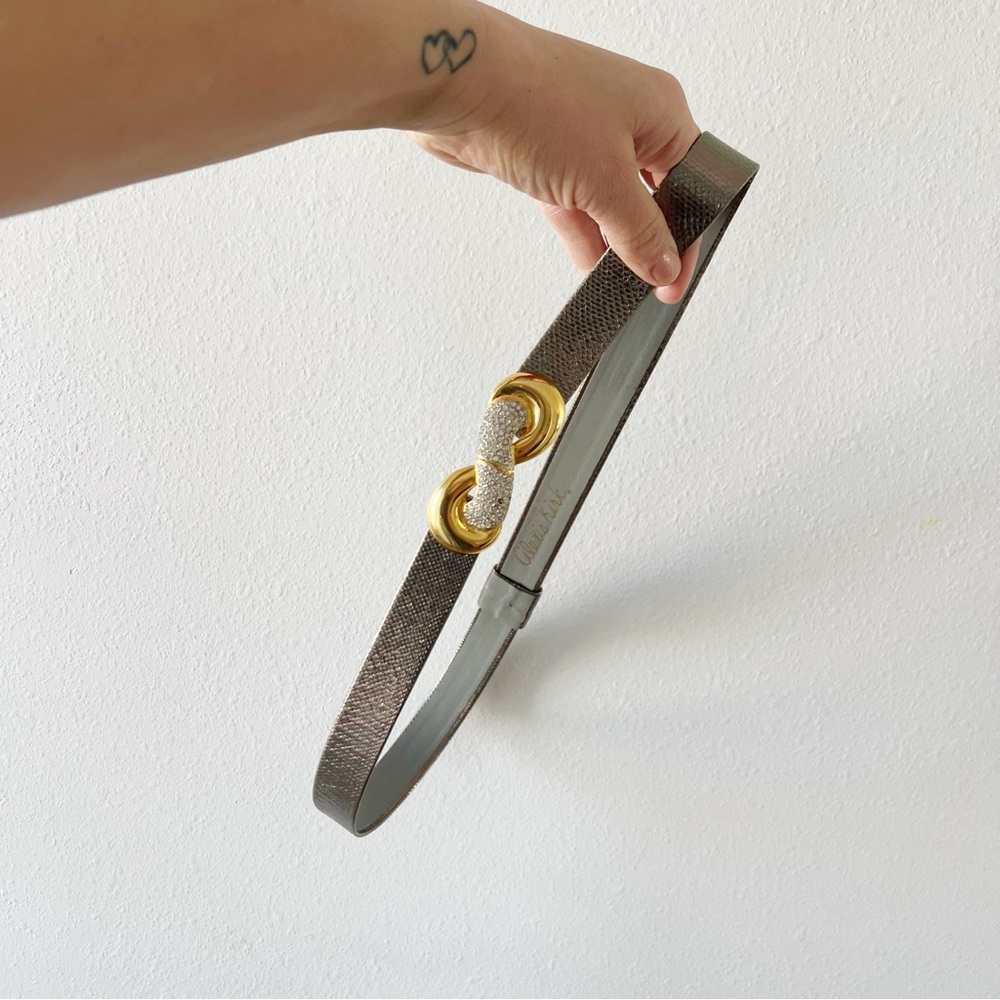 ALEXIS KIRK | Vintage Metallic Rhinestone Clip Belt | OS
